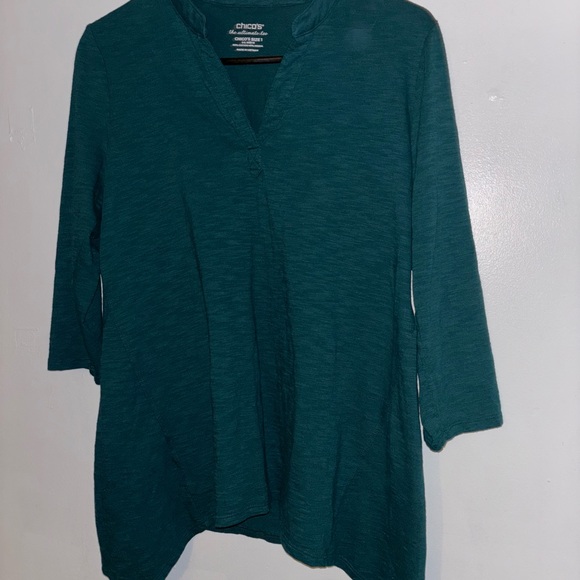 Chico's Tops - Chico's Deep Teal Tunic Top
